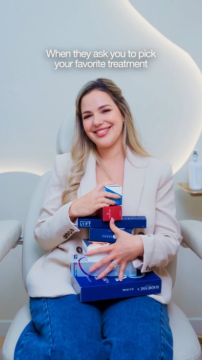 POV: they ask me to choose my favorite treatment… 🤭

Radiesse, filler, Botox, Sculptra… why do I have to choose? 😂
I’ll take them all — st
